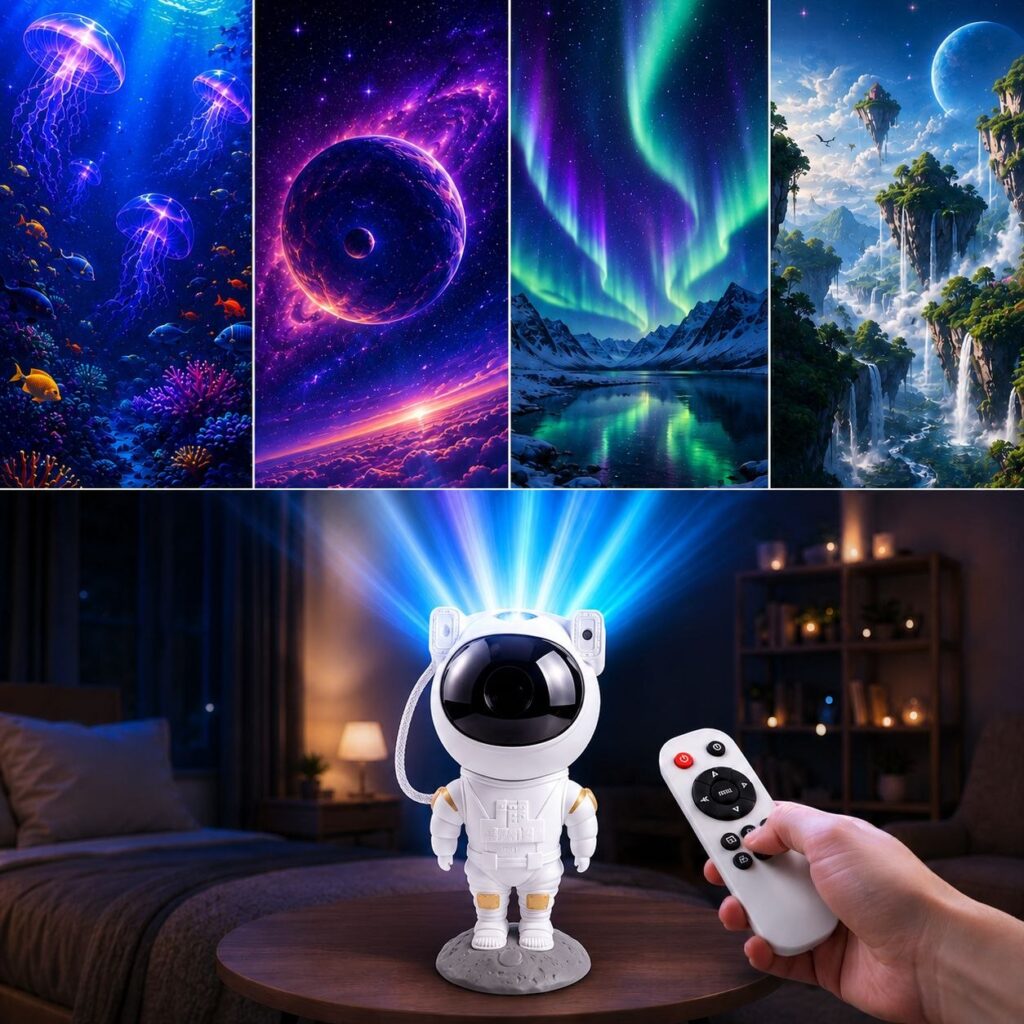 Effetti e colori personalizzabili del Mini Proiettore 5D Galaxy